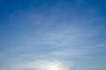 blue sky clouds sunrise in the morning. Royalty Free Stock Photo
