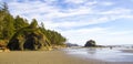 Shoreline at Low Tide Second Beach Olympic National Park Royalty Free Stock Photo