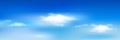 Blue Sky With Clouds. Vector