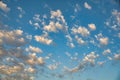 Blue sky with clouds Royalty Free Stock Photo