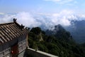 Blue sky and clouds in Wudang mountain , a famous Taoist Holy Land in China