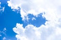 Blue sky with cloudy with background daylight, natural sky composition, element of design Royalty Free Stock Photo