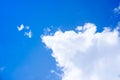 Blue sky with cloudy with background daylight, natural sky composition, element of design Royalty Free Stock Photo