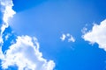 Blue sky with cloudy with background daylight, natural sky composition, element of design Royalty Free Stock Photo