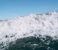 Wave clise up blue sky Royalty Free Stock Photo