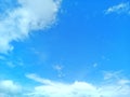 Blue sky with combinated white cloud Royalty Free Stock Photo