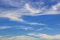 Blue sky coulds Royalty Free Stock Photo