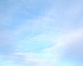 Blue sky is covered by white clouds Royalty Free Stock Photo