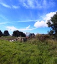 Blue sky In Crookham, Northumberland UK