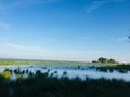 Blue sky, beautiful weather, fresh air and grace, Skit, lake Ilmen