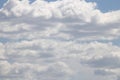 Blue sky cumulus averages clouds fantastic background Royalty Free Stock Photo