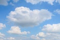 Blue sky cumulus cirrus clouds panorama landscape cloudy clouds