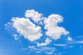 Blue sky and cumulus clouds Royalty Free Stock Photo