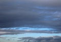 Blue sky with dark clouds Royalty Free Stock Photo