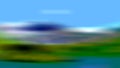 Lake Hill from The Mountain with Blue Sky View Blurred Background