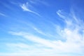 Blue sky with fantastic clouds Royalty Free Stock Photo