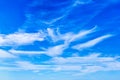 Blue sky and fleecy clouds Royalty Free Stock Photo