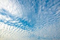 Blue sky and fluffy clouds Cirrocumulus on nature background texture