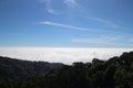 Blue sky, fog sea, foggy, mountain Royalty Free Stock Photo