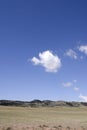 Blue sky in the high plains of Colorado Royalty Free Stock Photo