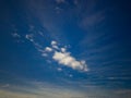 Blue sky with an interesting cloud formation Royalty Free Stock Photo