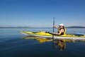 Blue Sky Kayaking Royalty Free Stock Photo