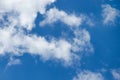 blue sky with large beautiful air clouds floating in weightlessness