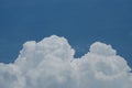 Blue sky with large white clouds Royalty Free Stock Photo