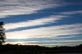 Sunset Sky with Clouds Royalty Free Stock Photo