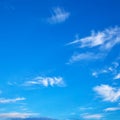 Blue sky with light clouds Royalty Free Stock Photo