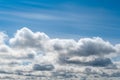 Blue sky with light and dark clouds