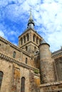 Blue Sky Mont Saint Michel Royalty Free Stock Photo