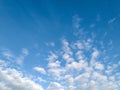 Blue sky in a morning time with cloud. Royalty Free Stock Photo