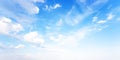 Blue sky natural banner Royalty Free Stock Photo