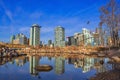 Blue Sky Over The Downtown Calgary Skyline