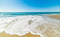 Blue sky over Laguna Beach shoreline Royalty Free Stock Photo