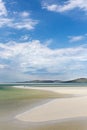 Blue sky over Luskentyre beach