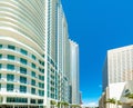 Blue sky over Miami downtown