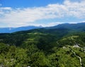 Blue sky over the mountains. Royalty Free Stock Photo