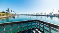 Blue sky over Oceanside harbor Royalty Free Stock Photo