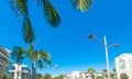 blue sky over Rodeo drive Royalty Free Stock Photo