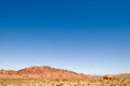 Blue sky over valley of fire Royalty Free Stock Photo