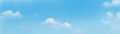 Blue sky panorama background. Natural background Royalty Free Stock Photo