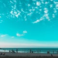 Blue sky in Pantai Irama Bachok Royalty Free Stock Photo