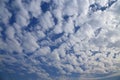 Blue sky with peacefull cotton clouds