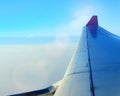 blue sky on plane