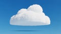 Blue sky provides a stark contrast enhancing the cloud s bright Royalty Free Stock Photo