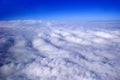 Blue sky and puffy clouds Royalty Free Stock Photo