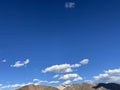 Blue Sky and puffy clouds with Nature Background.White, fluffy clouds in blue sky.Blue sky with clouds. Royalty Free Stock Photo