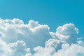 Blue Sky With Puffy White Clouds on a Sunny Day Royalty Free Stock Photo
